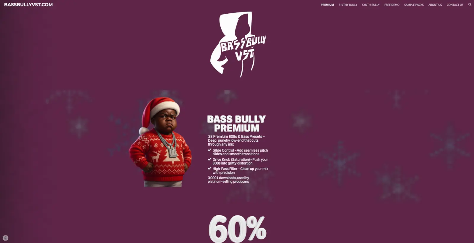 bass bully premium landing page